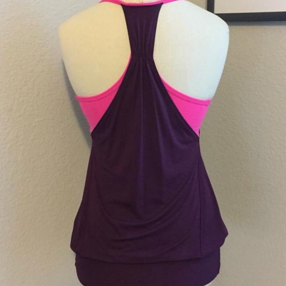 Lululemon No Limits tanks. Plum/raspberry glo. - Picture 2 of 6